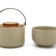 Laad afbeelding galerij weergave, Theetas en theepot voor een persoon, greige