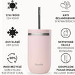 Laad afbeelding galerij weergave, Thermos Qwetch " Cold cup " inox en dubbelwandig, 470ml.