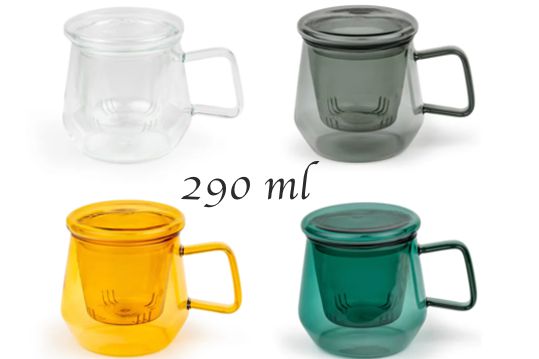 Theetas met glazen infuser "Livorno"