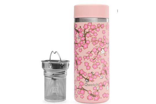 Dubbelwandige RVS mug of teamaker met filter 400Cl.