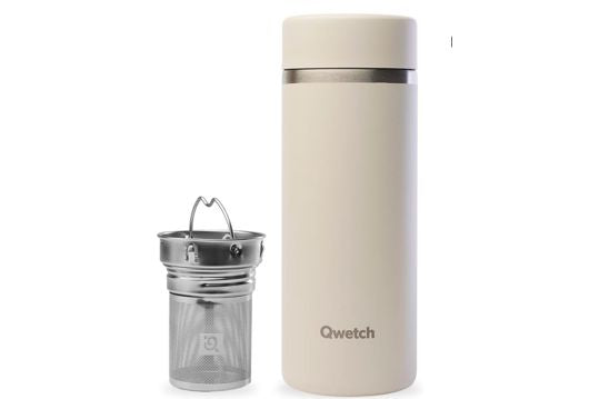 Dubbelwandige RVS mug of teamaker met filter 400Cl.